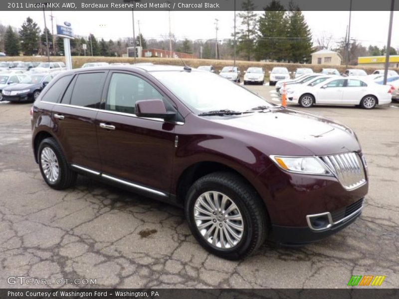 Bordeaux Reserve Red Metallic / Charcoal Black 2011 Lincoln MKX AWD