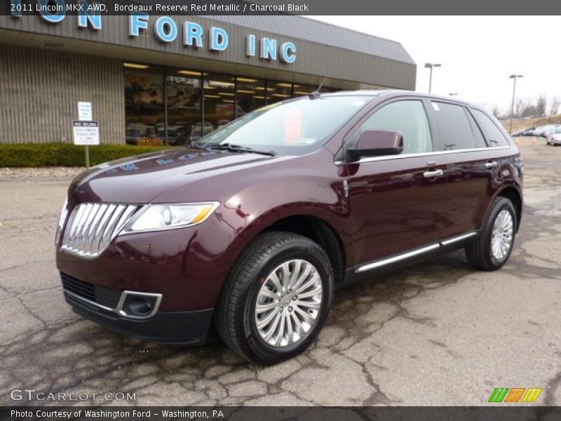 Bordeaux Reserve Red Metallic / Charcoal Black 2011 Lincoln MKX AWD