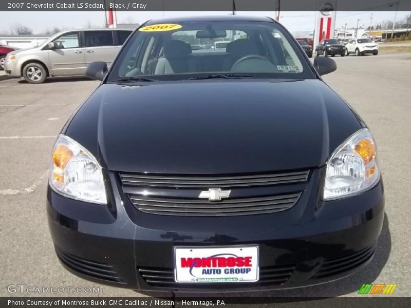 Black / Gray 2007 Chevrolet Cobalt LS Sedan