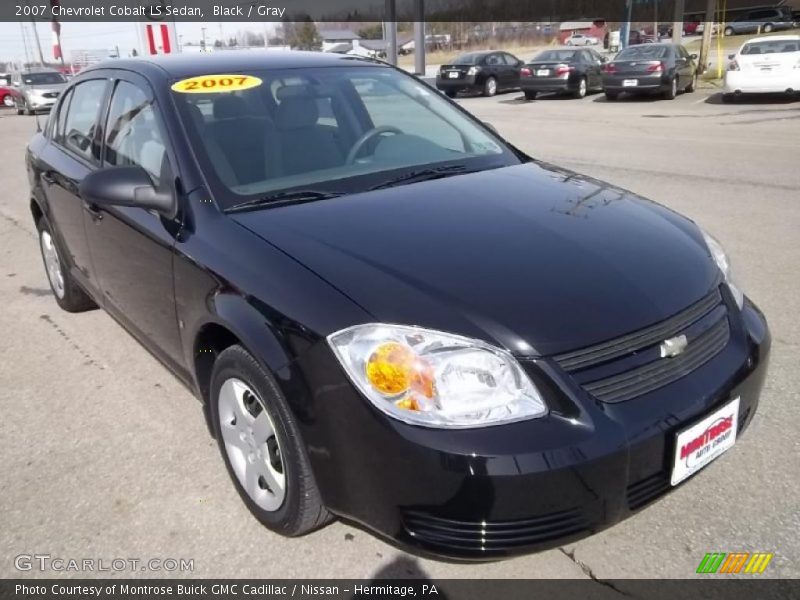 Black / Gray 2007 Chevrolet Cobalt LS Sedan