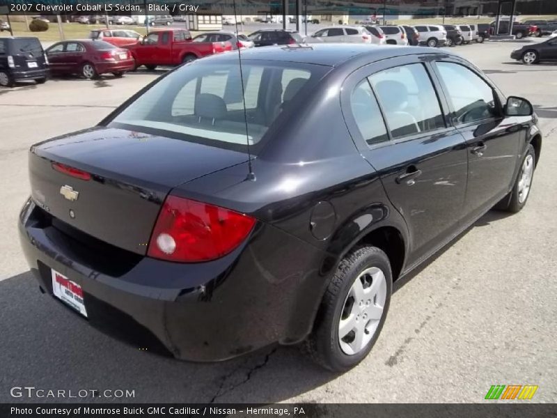Black / Gray 2007 Chevrolet Cobalt LS Sedan