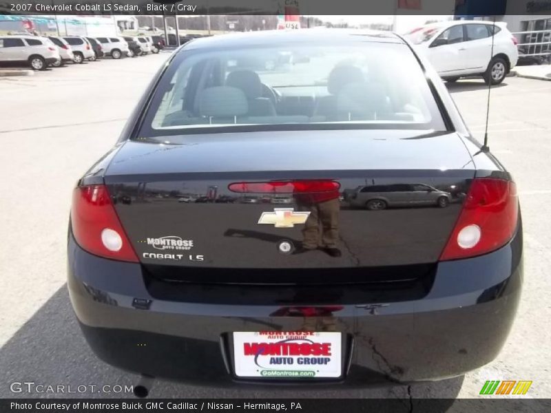 Black / Gray 2007 Chevrolet Cobalt LS Sedan