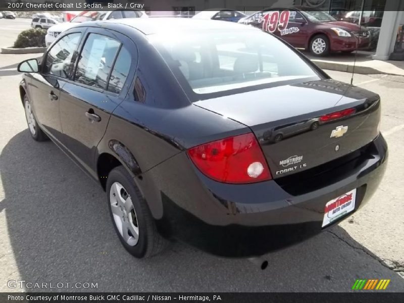 Black / Gray 2007 Chevrolet Cobalt LS Sedan