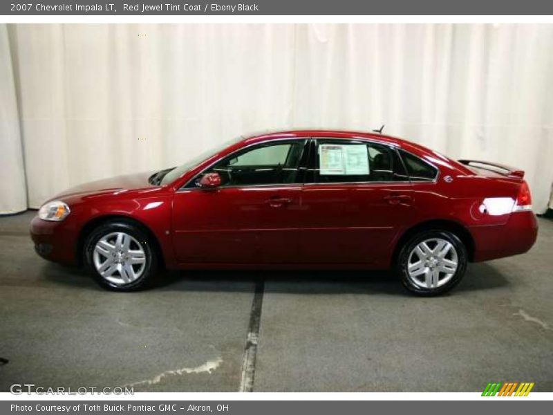 Red Jewel Tint Coat / Ebony Black 2007 Chevrolet Impala LT