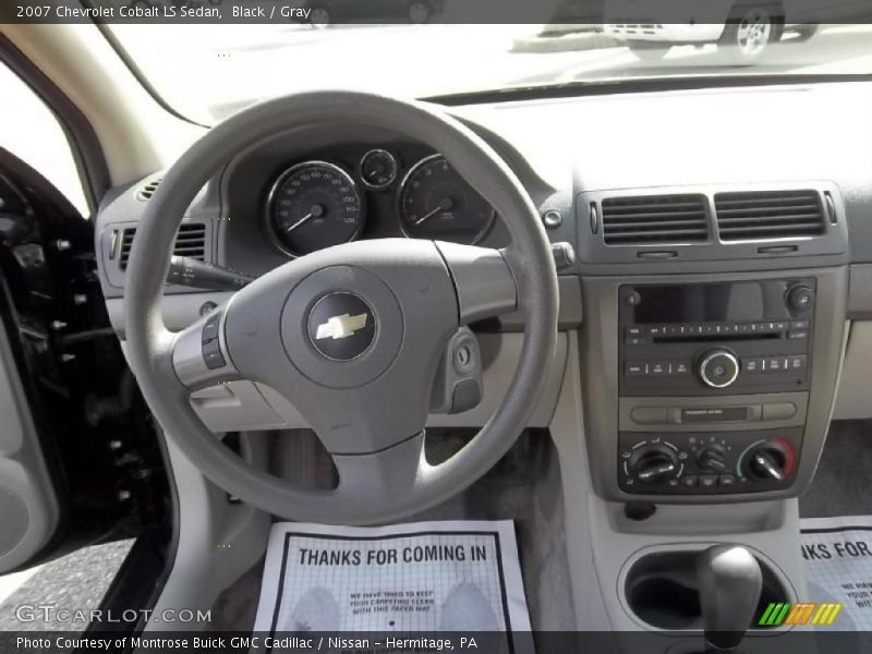 Black / Gray 2007 Chevrolet Cobalt LS Sedan