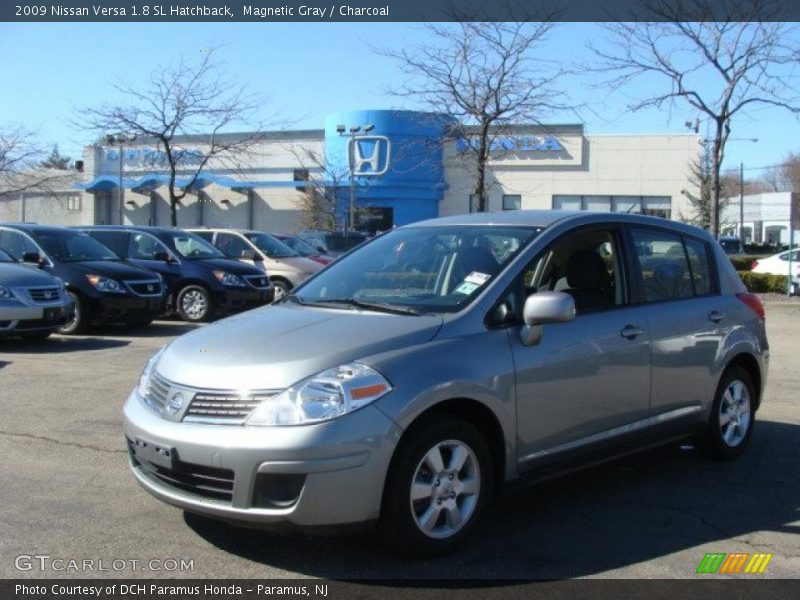 Magnetic Gray / Charcoal 2009 Nissan Versa 1.8 SL Hatchback