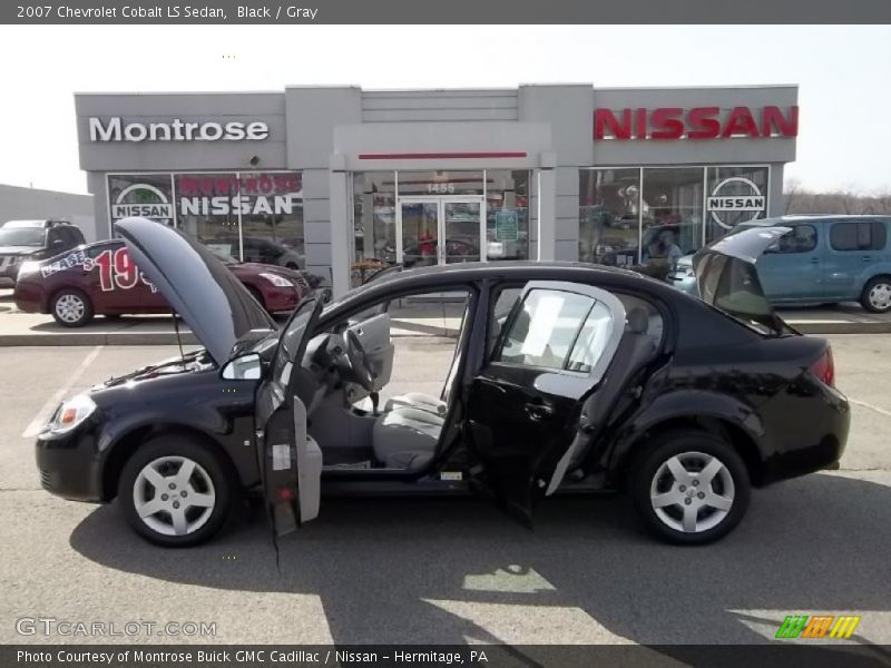 Black / Gray 2007 Chevrolet Cobalt LS Sedan