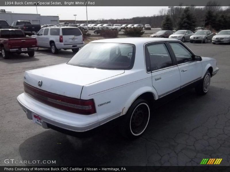Bright White / Red 1994 Buick Century Special Sedan