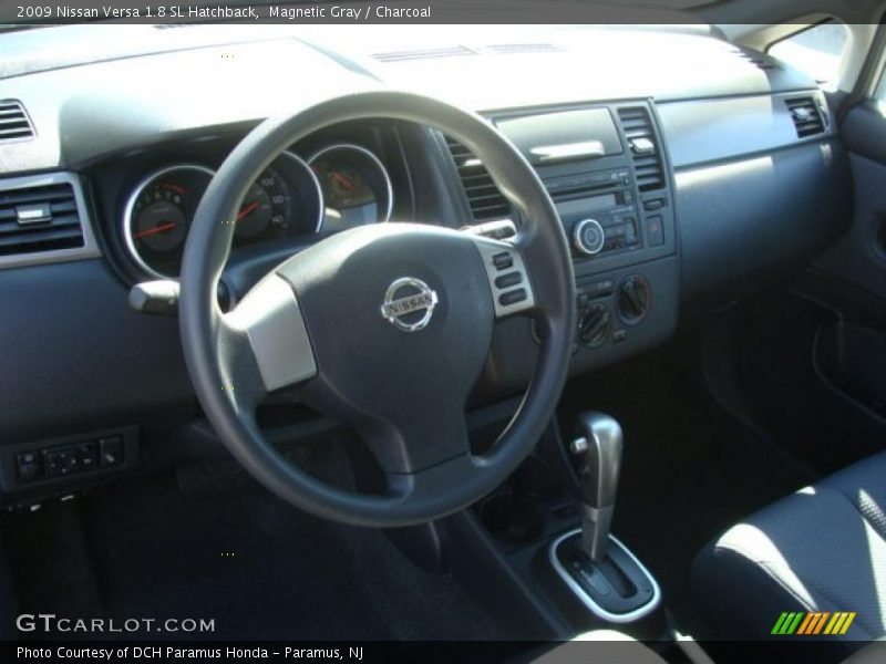 Magnetic Gray / Charcoal 2009 Nissan Versa 1.8 SL Hatchback