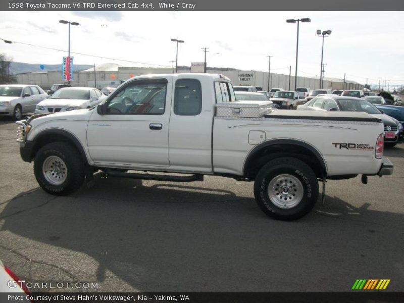 White / Gray 1998 Toyota Tacoma V6 TRD Extended Cab 4x4