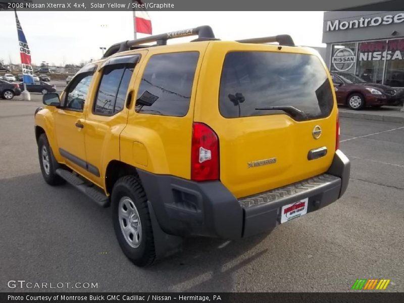 Solar Yellow / Steel/Graphite 2008 Nissan Xterra X 4x4