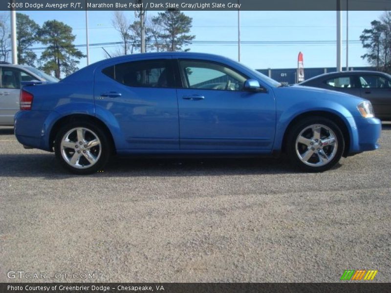 Marathon Blue Pearl / Dark Slate Gray/Light Slate Gray 2008 Dodge Avenger R/T