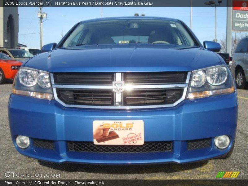 Marathon Blue Pearl / Dark Slate Gray/Light Slate Gray 2008 Dodge Avenger R/T