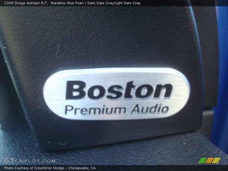 Marathon Blue Pearl / Dark Slate Gray/Light Slate Gray 2008 Dodge Avenger R/T