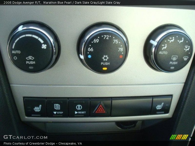 Marathon Blue Pearl / Dark Slate Gray/Light Slate Gray 2008 Dodge Avenger R/T