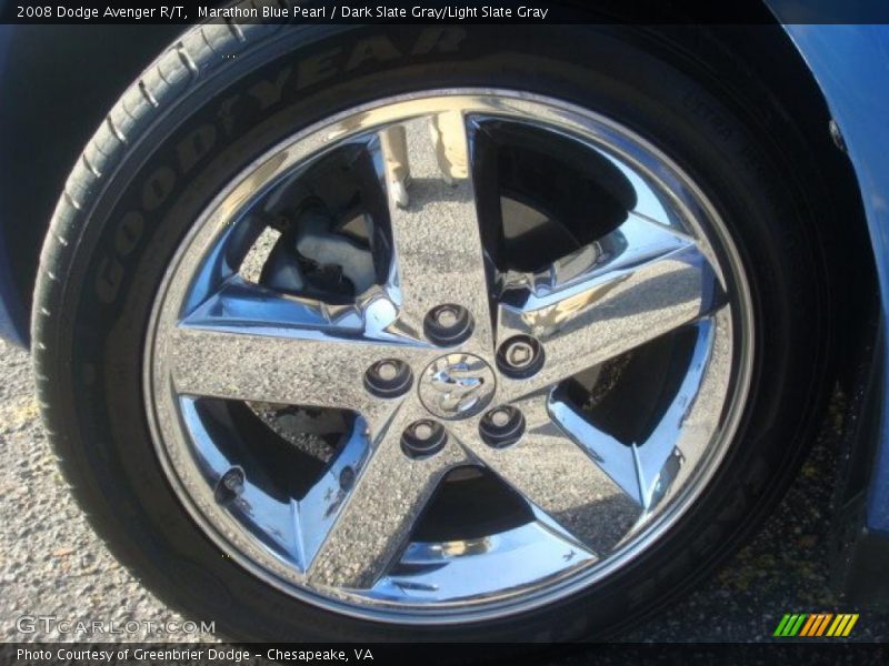 Marathon Blue Pearl / Dark Slate Gray/Light Slate Gray 2008 Dodge Avenger R/T