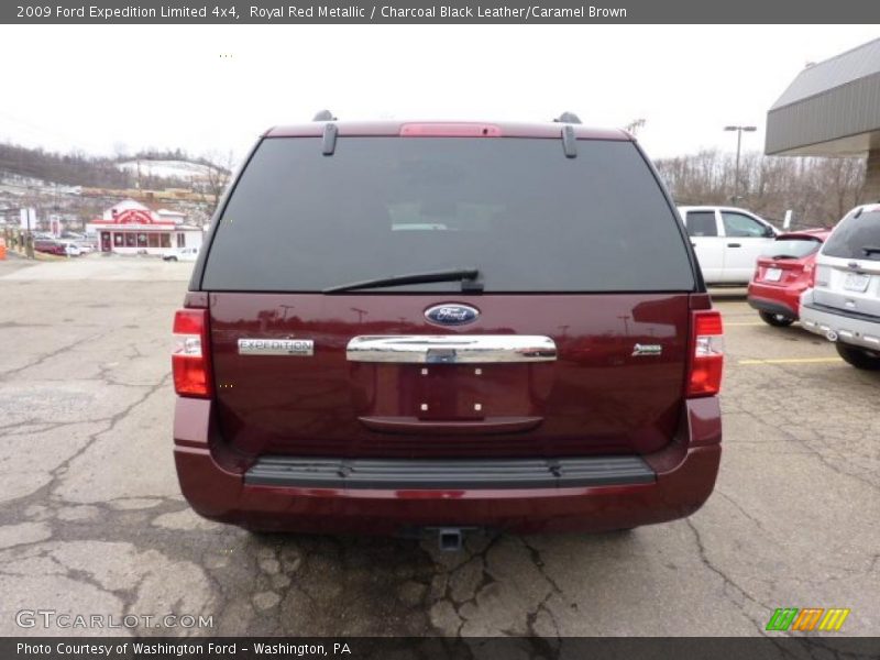 Royal Red Metallic / Charcoal Black Leather/Caramel Brown 2009 Ford Expedition Limited 4x4