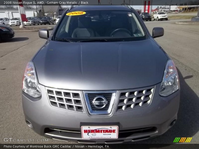Gotham Gray Metallic / Black 2008 Nissan Rogue SL AWD