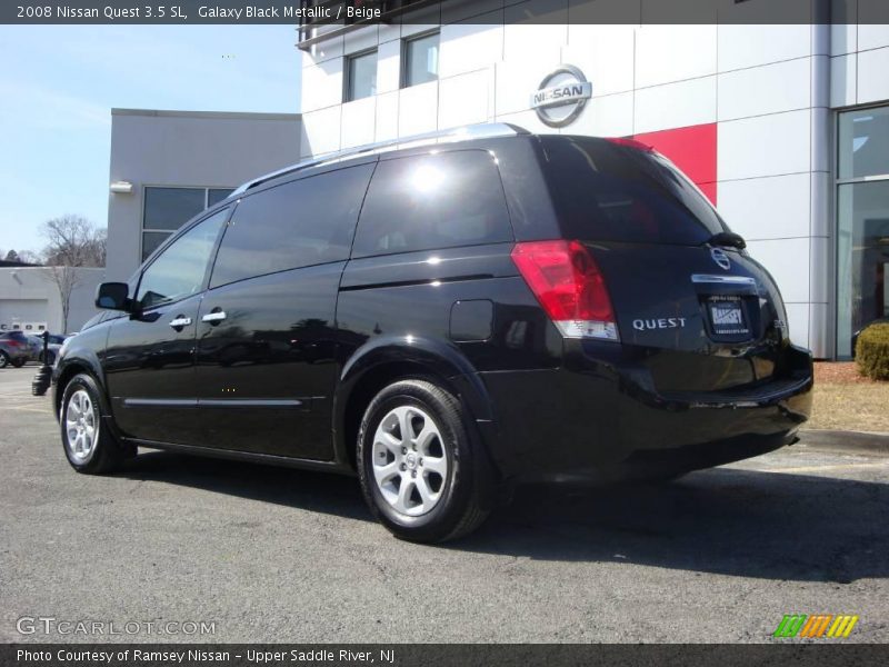 Galaxy Black Metallic / Beige 2008 Nissan Quest 3.5 SL