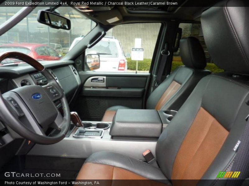  2009 Expedition Limited 4x4 Charcoal Black Leather/Caramel Brown Interior