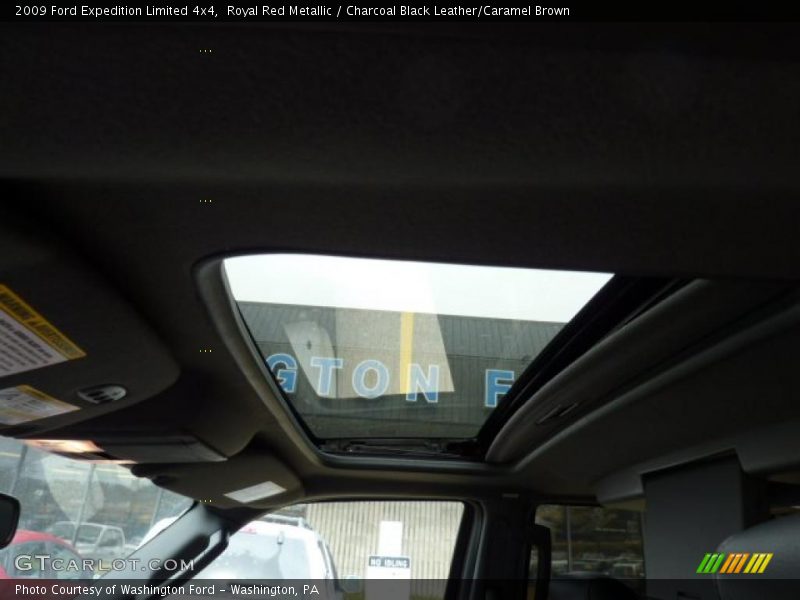 Royal Red Metallic / Charcoal Black Leather/Caramel Brown 2009 Ford Expedition Limited 4x4