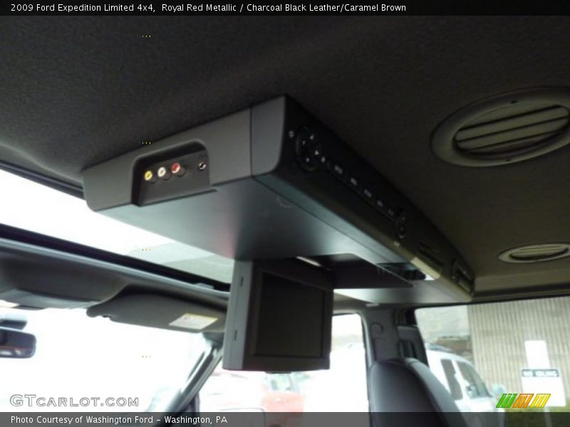 Royal Red Metallic / Charcoal Black Leather/Caramel Brown 2009 Ford Expedition Limited 4x4