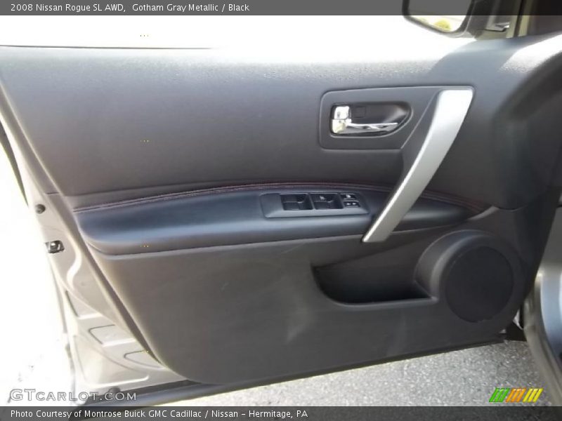 Gotham Gray Metallic / Black 2008 Nissan Rogue SL AWD