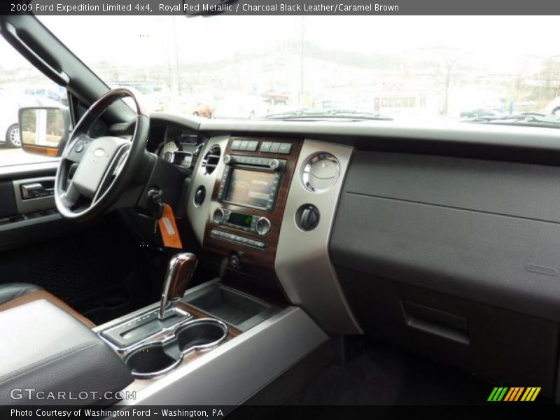Royal Red Metallic / Charcoal Black Leather/Caramel Brown 2009 Ford Expedition Limited 4x4