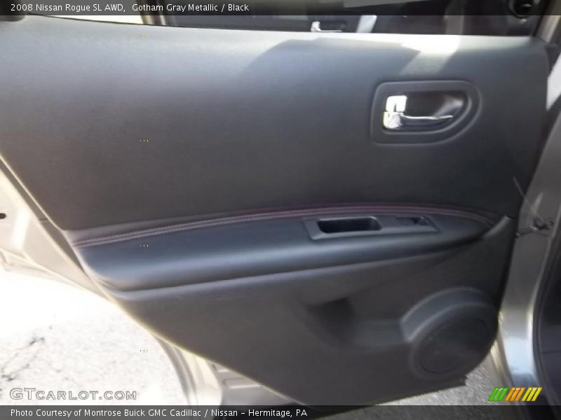 Gotham Gray Metallic / Black 2008 Nissan Rogue SL AWD