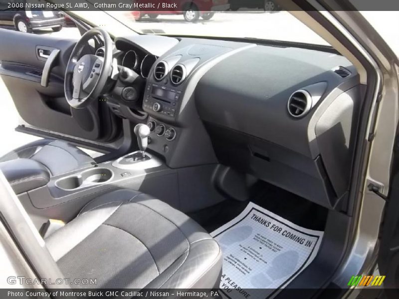 Gotham Gray Metallic / Black 2008 Nissan Rogue SL AWD