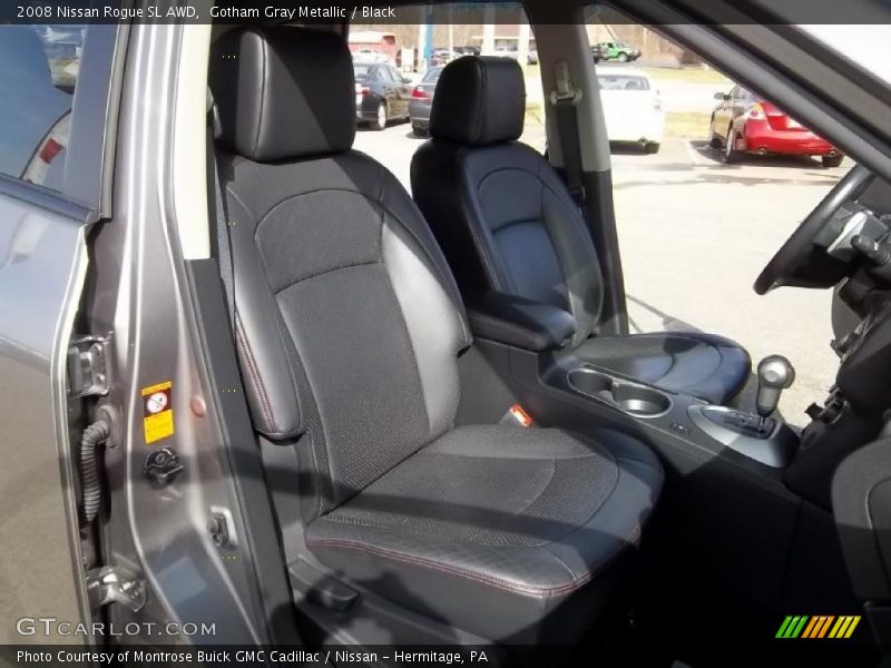 Gotham Gray Metallic / Black 2008 Nissan Rogue SL AWD