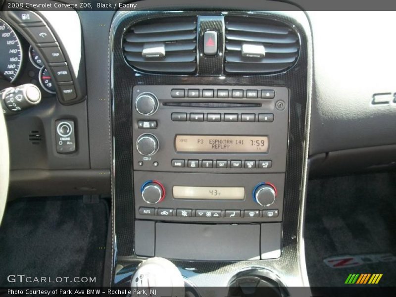 Controls of 2008 Corvette Z06