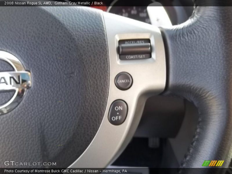 Gotham Gray Metallic / Black 2008 Nissan Rogue SL AWD