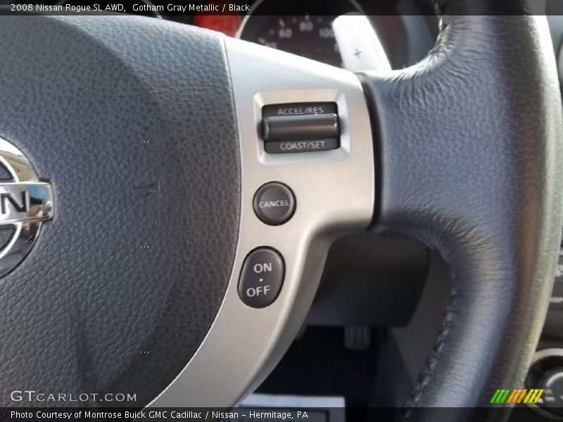 Gotham Gray Metallic / Black 2008 Nissan Rogue SL AWD
