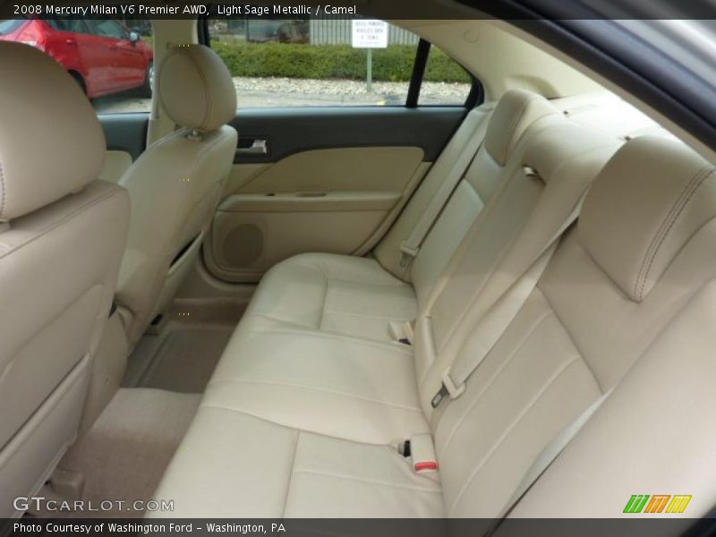Light Sage Metallic / Camel 2008 Mercury Milan V6 Premier AWD