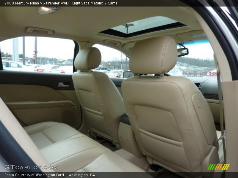 Light Sage Metallic / Camel 2008 Mercury Milan V6 Premier AWD