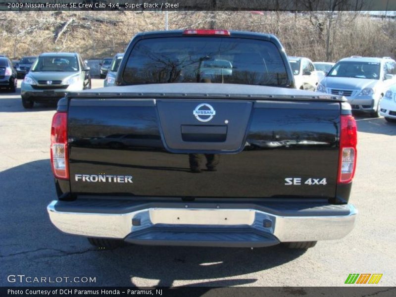 Super Black / Steel 2009 Nissan Frontier SE Crew Cab 4x4