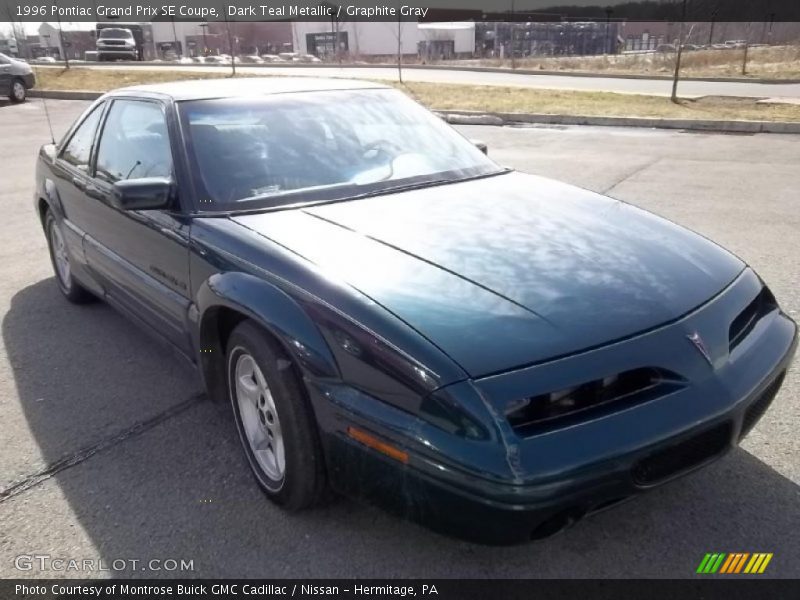 Dark Teal Metallic / Graphite Gray 1996 Pontiac Grand Prix SE Coupe