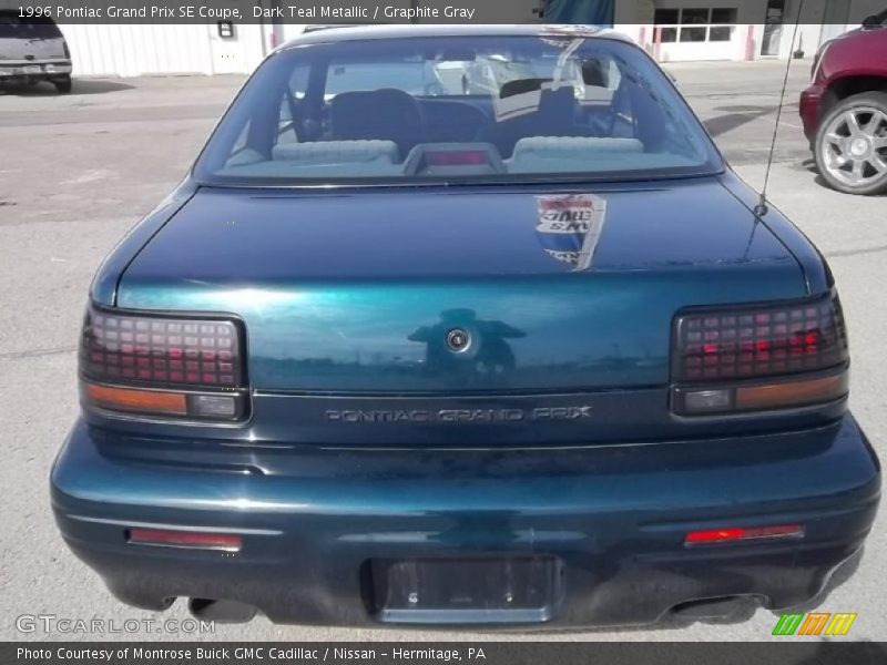 Dark Teal Metallic / Graphite Gray 1996 Pontiac Grand Prix SE Coupe