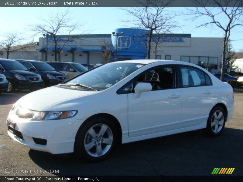 Taffeta White / Black 2011 Honda Civic LX-S Sedan