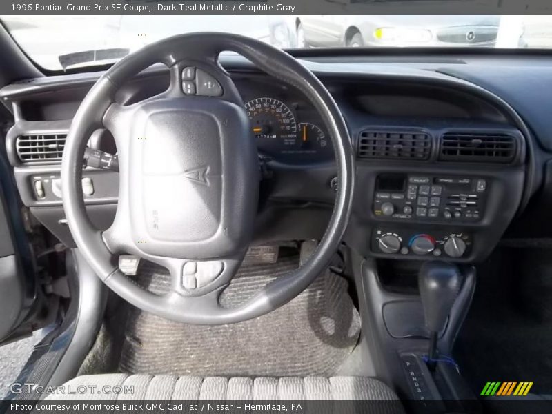 Dark Teal Metallic / Graphite Gray 1996 Pontiac Grand Prix SE Coupe