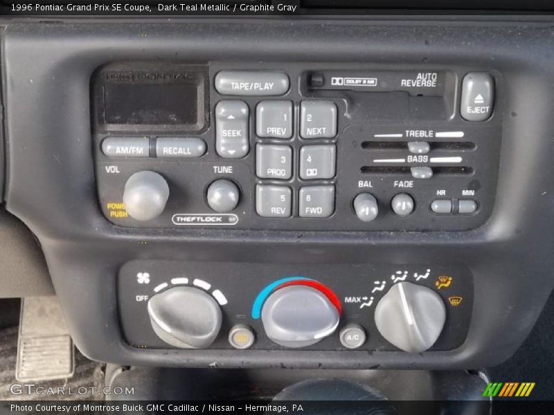 Controls of 1996 Grand Prix SE Coupe