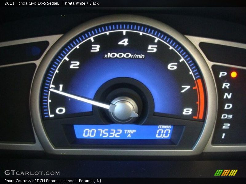 Taffeta White / Black 2011 Honda Civic LX-S Sedan