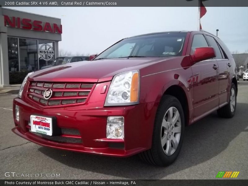 Crystal Red / Cashmere/Cocoa 2008 Cadillac SRX 4 V6 AWD
