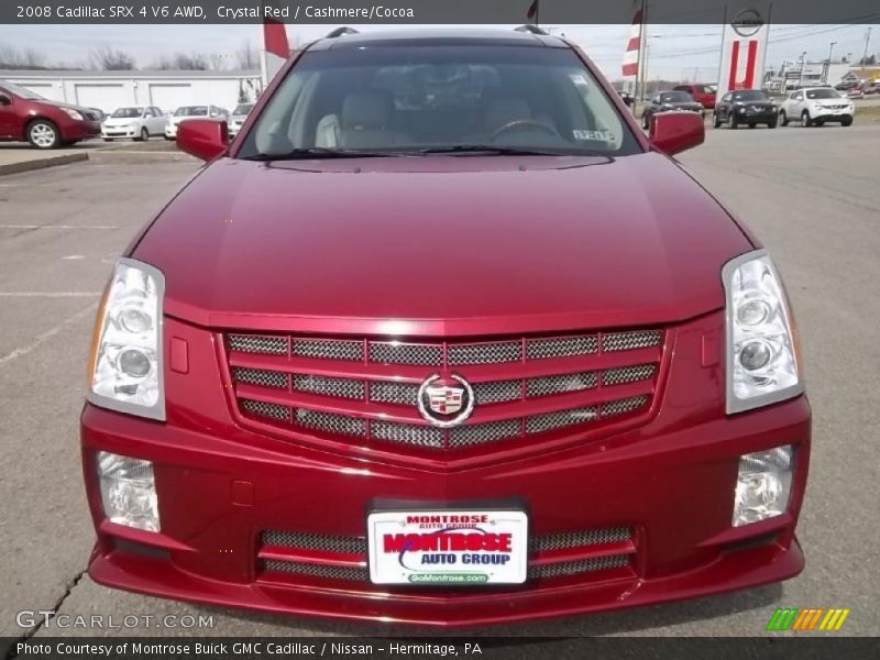 Crystal Red / Cashmere/Cocoa 2008 Cadillac SRX 4 V6 AWD