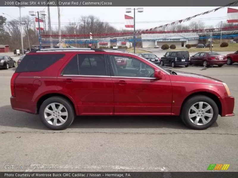 Crystal Red / Cashmere/Cocoa 2008 Cadillac SRX 4 V6 AWD