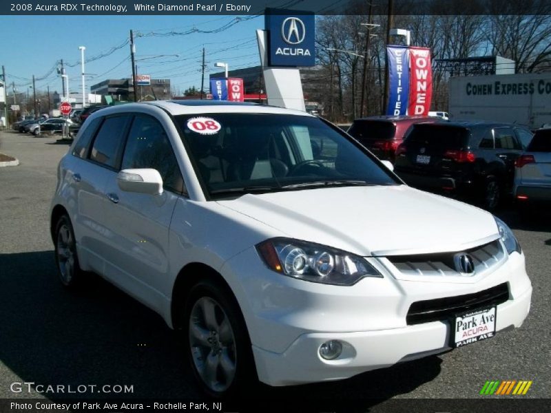 White Diamond Pearl / Ebony 2008 Acura RDX Technology