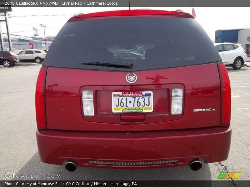 Crystal Red / Cashmere/Cocoa 2008 Cadillac SRX 4 V6 AWD