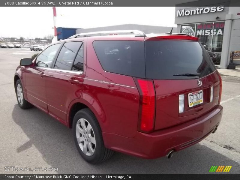 Crystal Red / Cashmere/Cocoa 2008 Cadillac SRX 4 V6 AWD