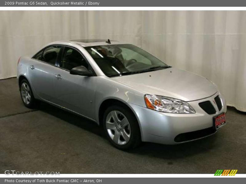 Quicksilver Metallic / Ebony 2009 Pontiac G6 Sedan